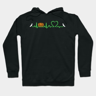 Halloween Pumpkin Heartbeat T-shirt Hoodie